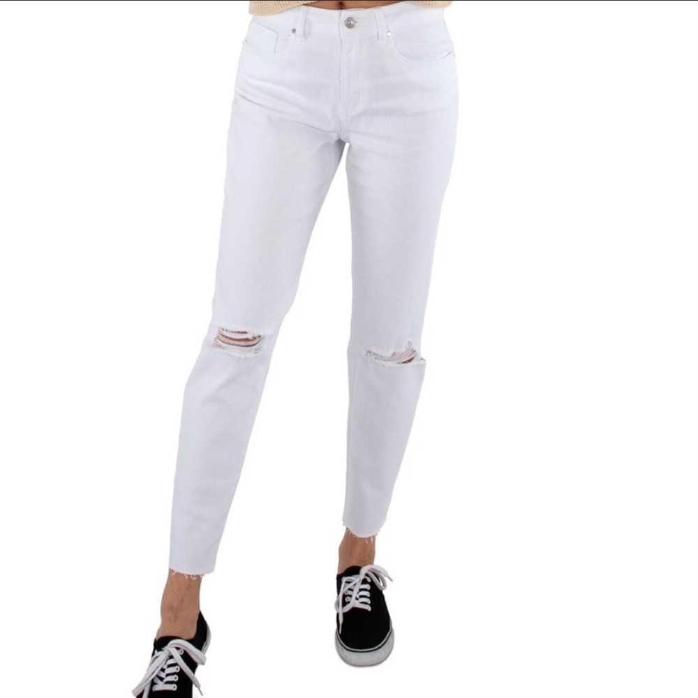 NWT Rewash The Mom Jean Super High Rise distressed size 0/24